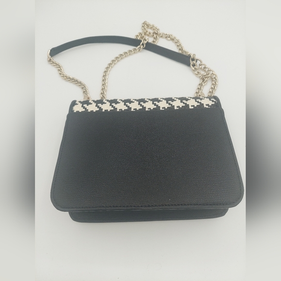 Kate Spade Remi Flap Houndstooths pattern chain crossbody - Picture 4 of 7